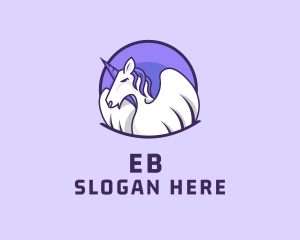 Pegasus Unicorn Wings Logo