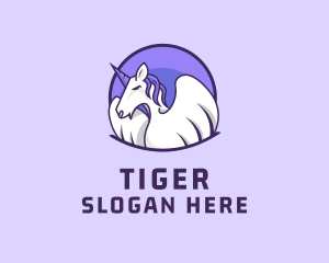 Gaming - Pegasus Unicorn Wings logo design