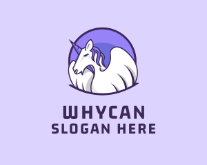 Cavalry - Pegasus Unicorn Wings logo design