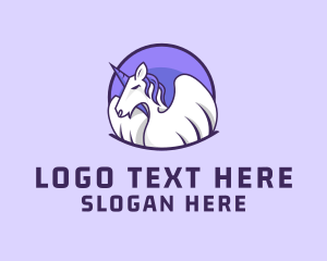 Gaming - Pegasus Unicorn Wings logo design