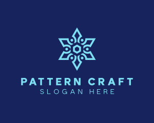 Snowflake Decor Pattern logo design