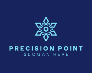 Snowflake Decor Pattern logo design