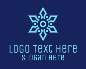 Snowflake Decor Pattern Logo