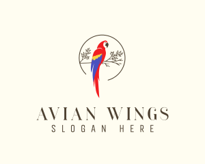 Avian - Avian Parrot Branch logo design