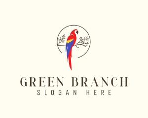 Branch - Avian Parrot Branch logo design