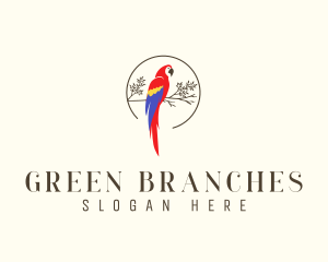 Avian Parrot Branch logo design