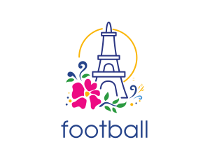 Flower Eiffel Tower Logo