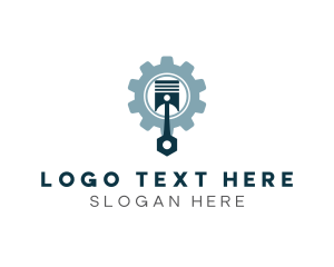 Garage - Industrial Piston Gear logo design