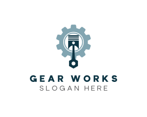 Industrial Piston Gear logo design