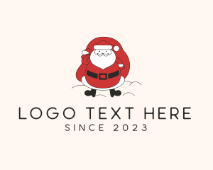 Gift Shop - Santa Holiday Decor logo design