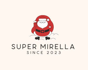 Santa Holiday Decor Logo