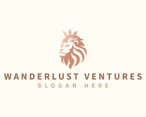 Luxury King Lion logo design