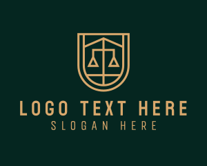 Gold Scale Law  logo design