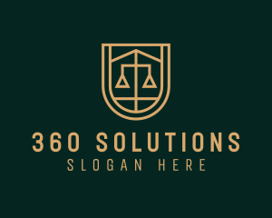 Gold Scale Law  logo design