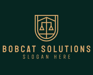 Gold Scale Law  logo design