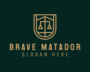 Gold Scale Law  logo design