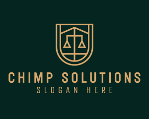 Gold Scale Law  logo design