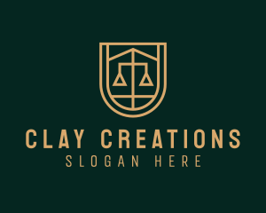 Gold Scale Law  logo design