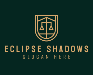 Gold Scale Law  logo design