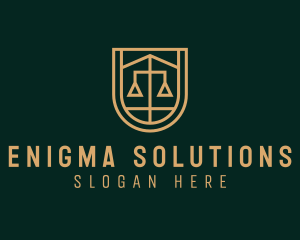 Gold Scale Law  logo design