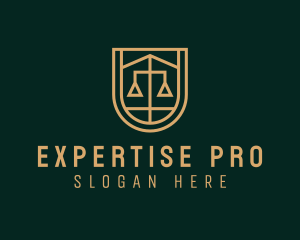 Gold Scale Law  logo design