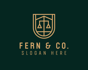 Gold Scale Law  logo design