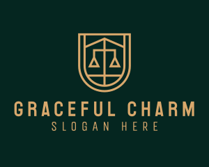 Gold Scale Law  logo design