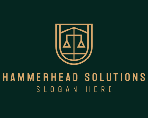 Gold Scale Law  logo design