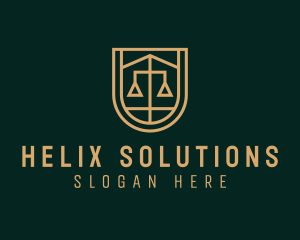 Gold Scale Law  logo design