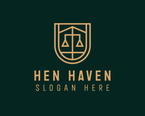 Gold Scale Law  logo design