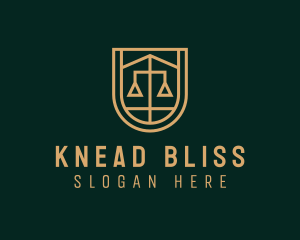 Gold Scale Law  logo design