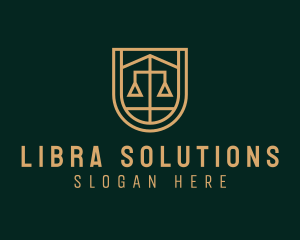 Gold Scale Law  logo design