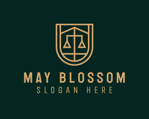 Gold Scale Law  logo design