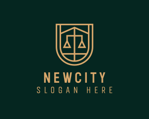 Gold Scale Law  logo design