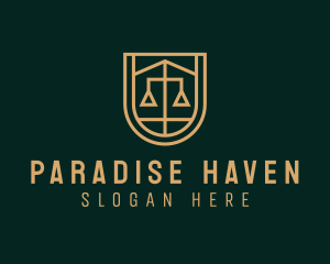 Gold Scale Law  logo design