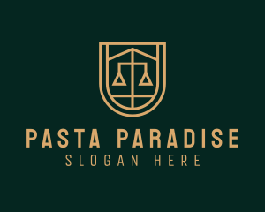 Gold Scale Law  logo design