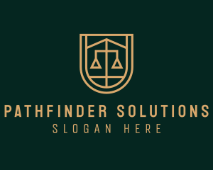 Gold Scale Law  logo design