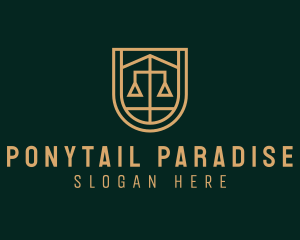 Gold Scale Law  logo design