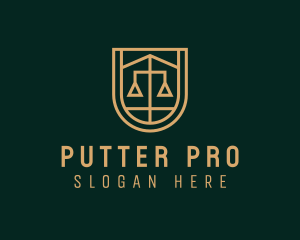 Gold Scale Law  logo design