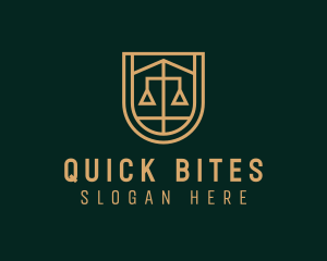 Gold Scale Law  logo design