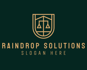 Gold Scale Law  logo design