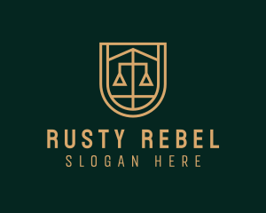 Gold Scale Law  logo design