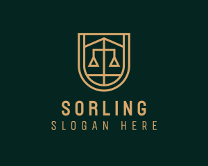 Gold Scale Law  logo design