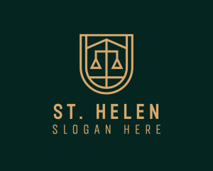 Gold Scale Law  logo design