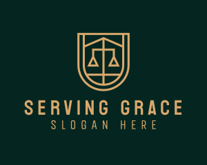 Gold Scale Law  logo design