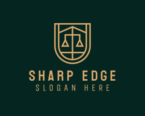 Gold Scale Law  logo design