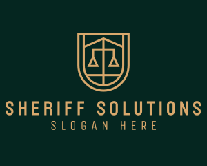 Gold Scale Law  logo design