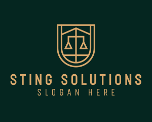 Gold Scale Law  logo design