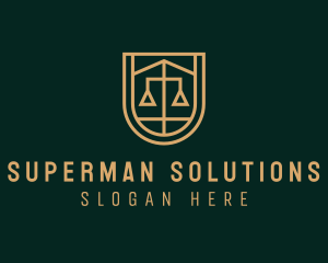 Gold Scale Law  logo design