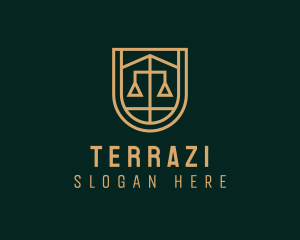 Gold Scale Law  logo design